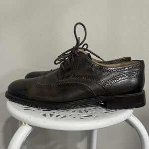 Martin Dingman‎ Men's Brown Leather Countryaire Water Buffalo Shoes Sz 8.5D